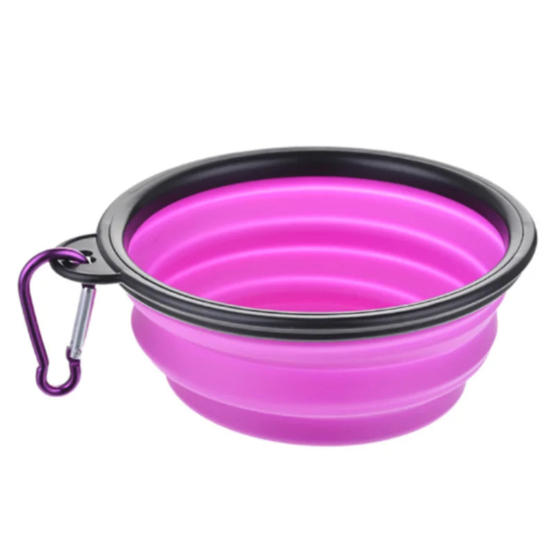 Collapsible TPR travel pet bowl - Pets Place