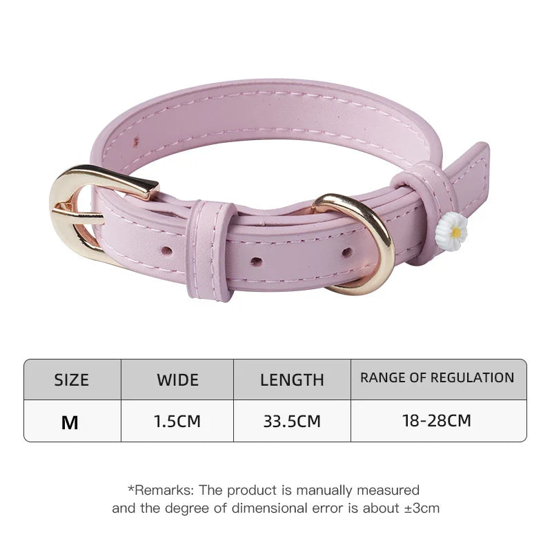 Lether pet collar - Pets Place