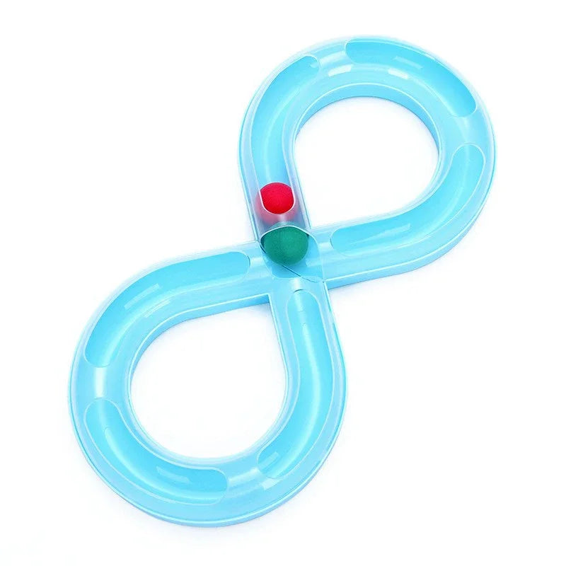 Interactive turntable track ball toy - Pets Place