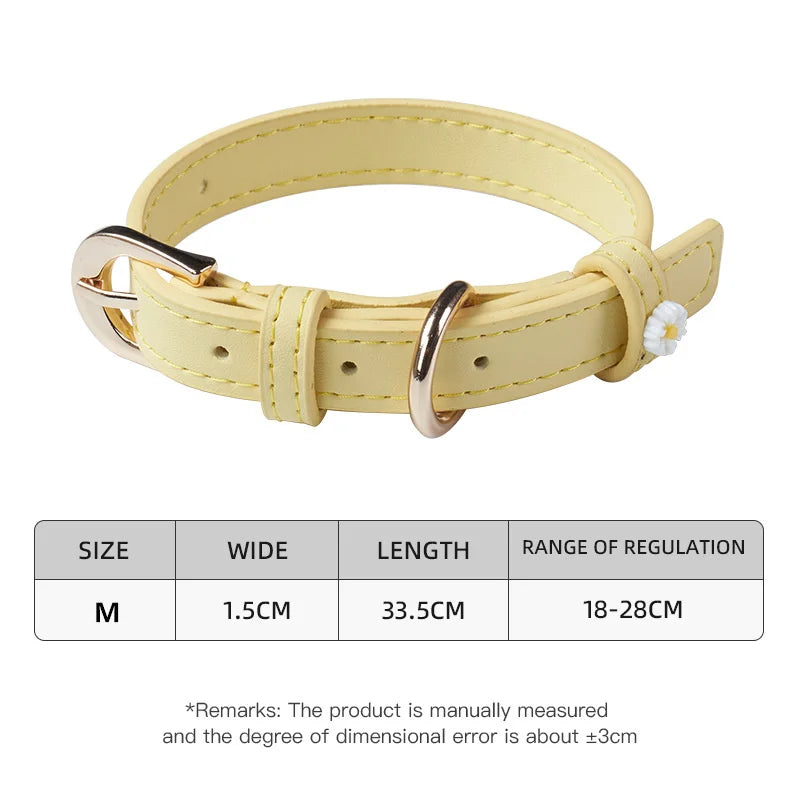 Lether pet collar - Pets Place