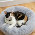 Plush round pet nest bed - Pets Place