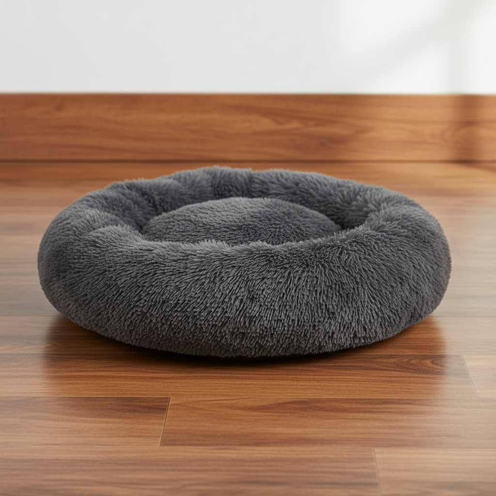 Plush round pet nest bed - Pets Place