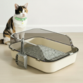 Breathable anti-splash semi-enclosed litter box - Pets Place