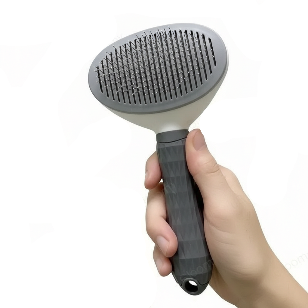 Self-cleaning slicker grooming brush - Pets Place