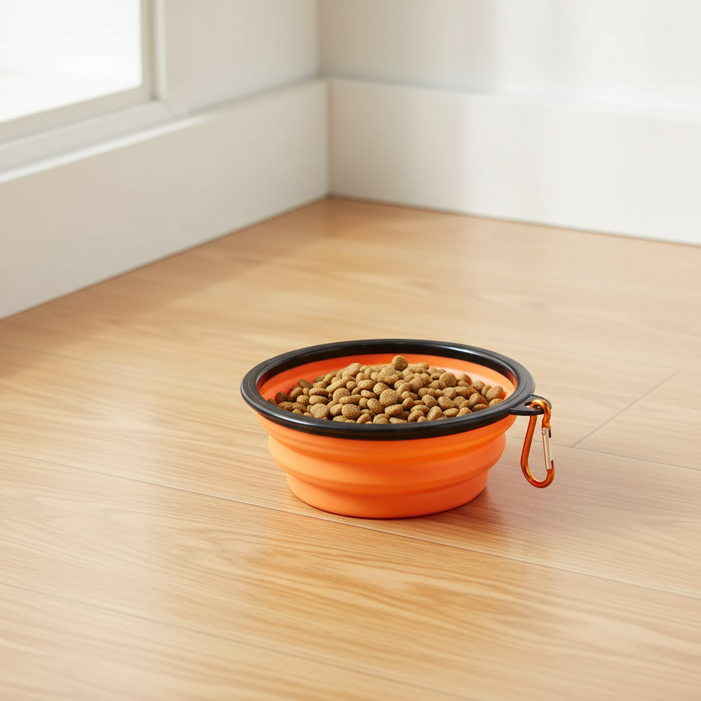 Collapsible TPR travel pet bowl - Pets Place