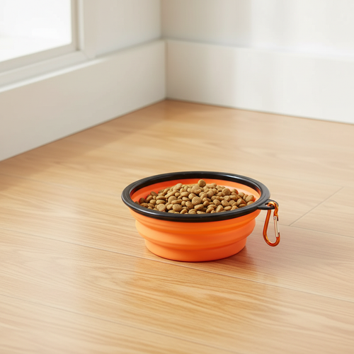 Collapsible TPR travel pet bowl - Pets Place