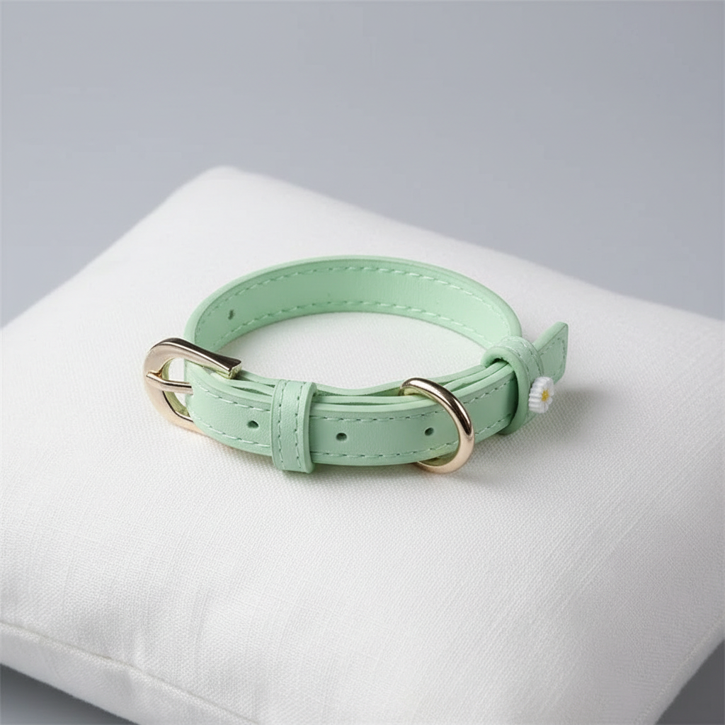 Lether pet collar - Pets Place
